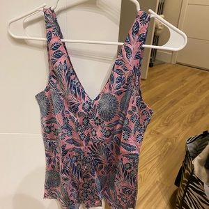 JCrew summer silk tank top